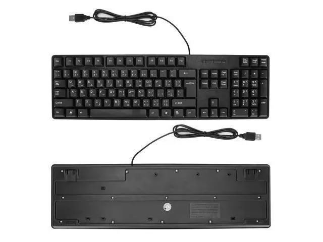 Alt view image 5 of 5 - Kafuty-1 MC-689 USB Wired Arabic/English Keyboard, Ergonomic Mechanical for PC, Office, Home, Business, Laptops