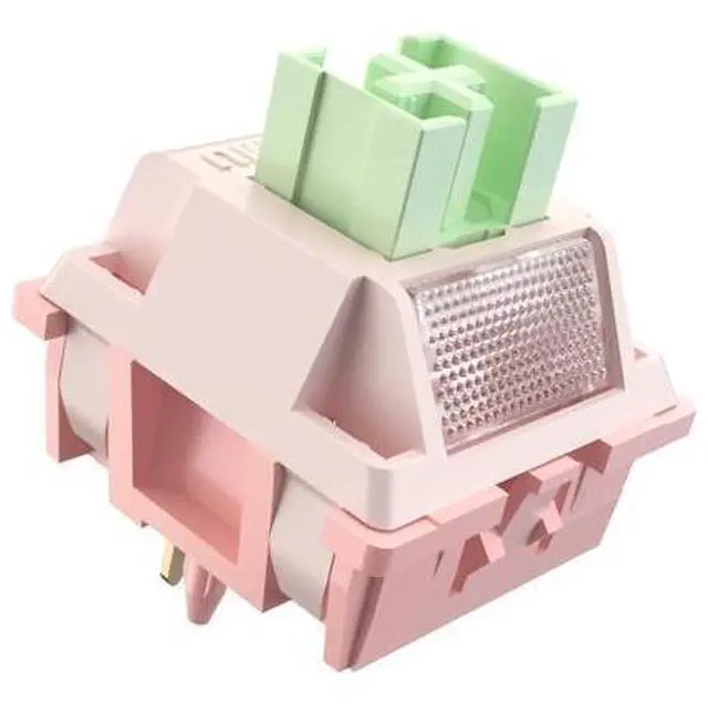Main image of Outemu V3 White Peach Silent Pro Switches,5 Pin 40gf Mute Pre-lubed Dustproof Linear Switch,Suitable for MX Mechanical Gaming Keyboards(90Pcs)