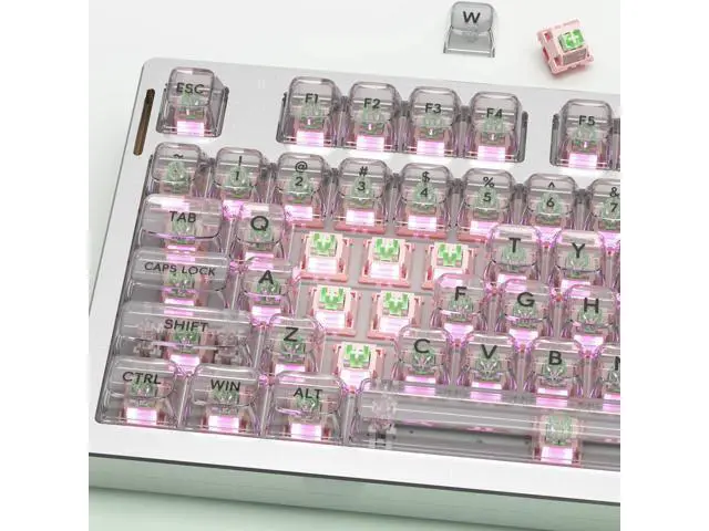 Alt view image 5 of 5 - Outemu V3 White Peach Silent Pro Switches,5 Pin 40gf Mute Pre-lubed Dustproof Linear Switch,Suitable for MX Mechanical Gaming Keyboards(90Pcs)