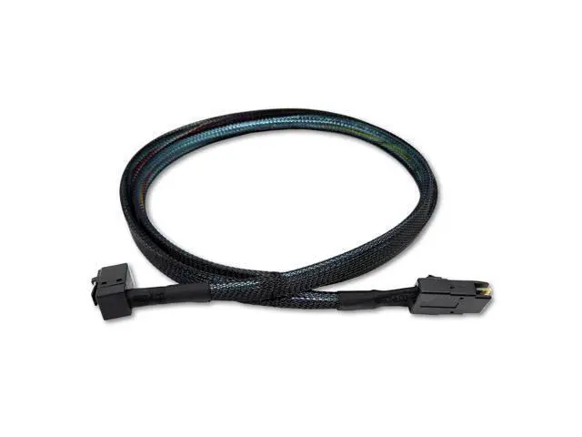 Alt view image 3 of 5 - Sonilco High-Performance Mini SAS HD Cable 90 Degree SFF-8643 to SFF-8087 Data Transfer Right Angle Cord (2 Cables, 0.5 M / 1.6 Feet)