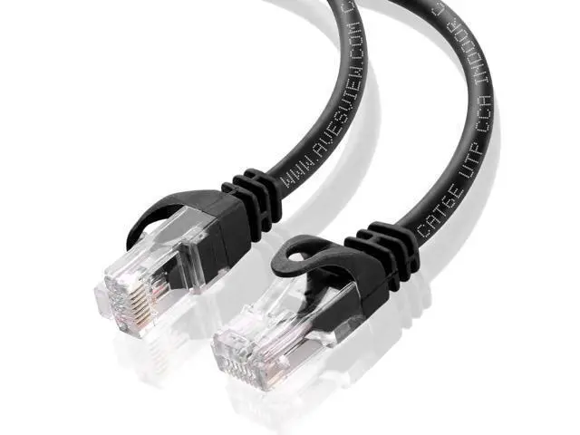 Alt view image 2 of 5 - AvesView CAT 6 Ethernet Cable 100 FT, Indoor High-Speed 10Gbps Snagless Long CAT6 100ft Ethernet Cable for Internet, Router, Modem, Computer, PlayStation, Xbox, POE Camera, Printer (Black, 100 Feet)