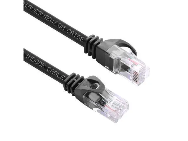 Alt view image 3 of 5 - AvesView CAT 6 Ethernet Cable 100 FT, Indoor High-Speed 10Gbps Snagless Long CAT6 100ft Ethernet Cable for Internet, Router, Modem, Computer, PlayStation, Xbox, POE Camera, Printer (Black, 100 Feet)
