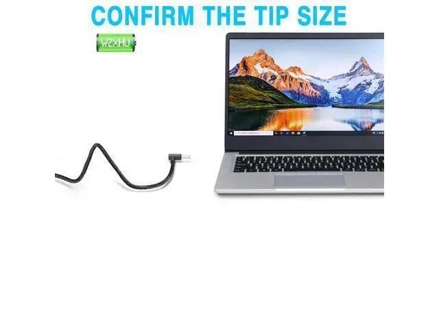 Alt view image 3 of 5 - WZXHU New Slim 65W Laptop Charger Compatible with HP Probook 450 650 640 G5 G4 G6 G7, EliteBook 840 850 G3 G4 G5 G8 G9, Pavilion Envy Spectre x360, Notebook 15 Blue Tip Power Cord AC Adapter