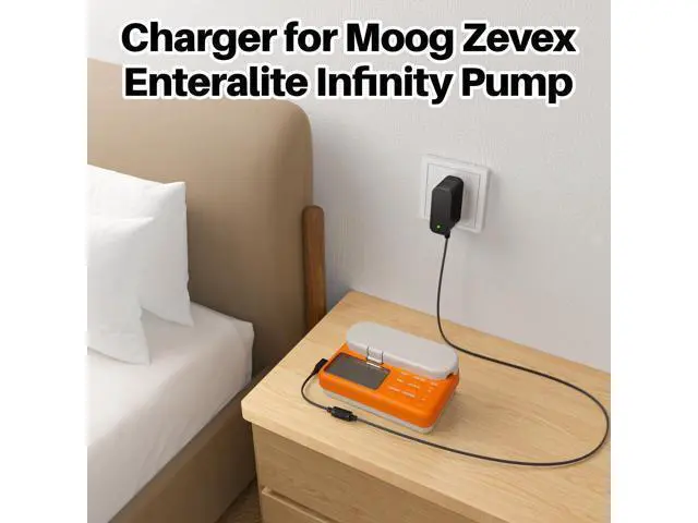 Alt view image 3 of 5 - 5V AC Adapter for Moog Zevex Enteralite Infinity Pump Charger for Moog Enteralite Infinity Pump Power Supply for Zevex Infinity Orange Pumps DC Power Cord