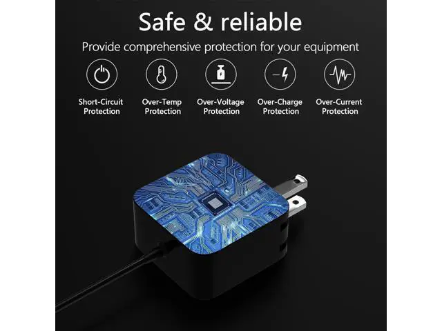 Alt view image 3 of 5 - 65W USB-C Charger Compatible with Microsoft Surface Pro 2-in-1 12/13 inch Laptop/Tablet 2025 2024 Copilot+ PC, 65W for Surface Pro X 11 10 9 8 7+ 7 Power Supply