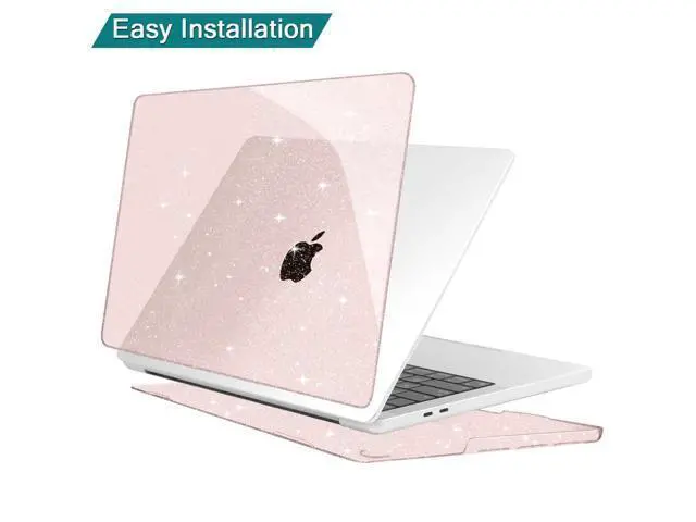 Alt view image 5 of 5 - Teryeefi for MacBook Pro 13 inch Case M2 M1 2022 2020 206-2019 Release Model A2338 A2289 A2251 A2189 A1989 A1706,Hard Shell Case + Keyboard Cover for 13 inch MacBook Pro Touch Bar, Glitter Cherry Pink