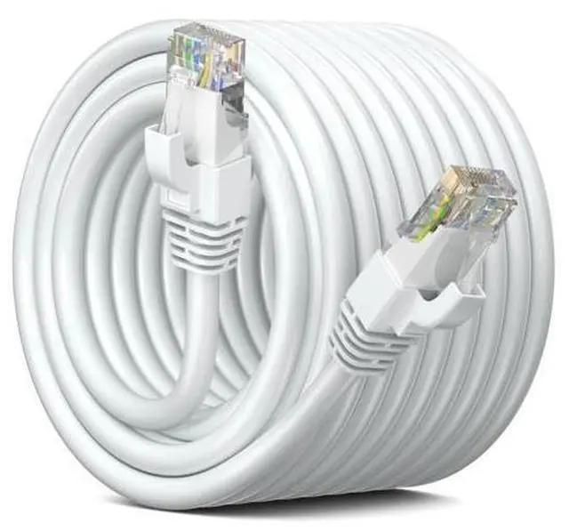 Main image of Maximm Outdoor Ethernet Cable 100ft - CAT6 LAN Network Cable, Waterproof & Weatherproof, High-Speed Internet Cord for Outdoor Use - Heavy Duty, UV Resistant - White