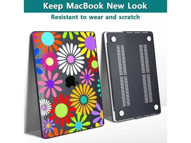 Alt view image 3 of 4 - Teryeefi Case for MacBook Pro 16 inch M4/M3/M2/M1 Pro Max 2025-2021 Release (A3403/A3186/A2991/A2780/A2485), Laptop Hard Shell&Keyboard Cover&Screen Protector&Type C Adapter, Abstract Flowers A001