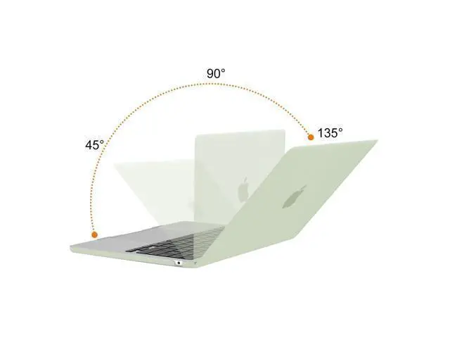 Alt view image 4 of 5 - MOSISO Compatible with MacBook Air 13 inch Case 2025 2024 2023 2022 M4 A3240 M3 A3113 M2 A2681, Plastic Hard Shell&Keyboard Cover&Screen Film&Pouch for MacBook Air 13.6 inch Case, Sage Green