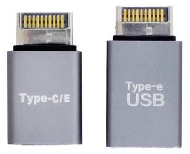 Main image of xiwai 2pcs USB 3.1 Front Panel Header Male Type-E to Type-A & Type-C USB-C Motherboard Extension Data Adapter
