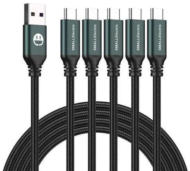 Main image of 5Pack 10ft USB C Cable, Extra Long USB A to USB-C 10foot Type C Fast Charging Cable Compatible Galaxy S10 20 9 8 Plus a10e,Braided Rapid Charger Cord for Note 10 9 8,LG V50 V40 G8 G7(Green)