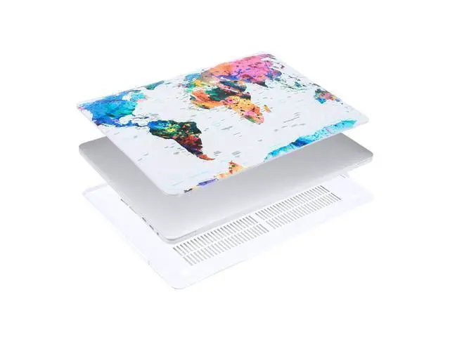 Alt view image 5 of 5 - MOSISO Compatible with MacBook Pro 13 inch Case M2 2025, 2024, 2023-2016 A2338 M1 A2251 A2289 A2159 A1989 A1708 A1706, Plastic Pattern Hard Shell Case Cover&Keyboard Cover&Screen Protector, World Map
