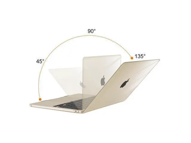 Alt view image 3 of 5 - MOSISO Compatible with MacBook Air 13 inch Case 2025 2024 2023 2022 M4 A3240 M3 A3113 M2 A2681, Plastic Hard Shell&Keyboard Cover&Screen Film&Type C for MacBook Air 13.6 inch Case, Crystal Starlight