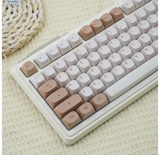 Main image of 119 Keys PBT Keycaps Ma Profile Round Keycaps Set Fit for 60% 65% 75% 95% Cherry Mx Switches Mechanical Keyboard
