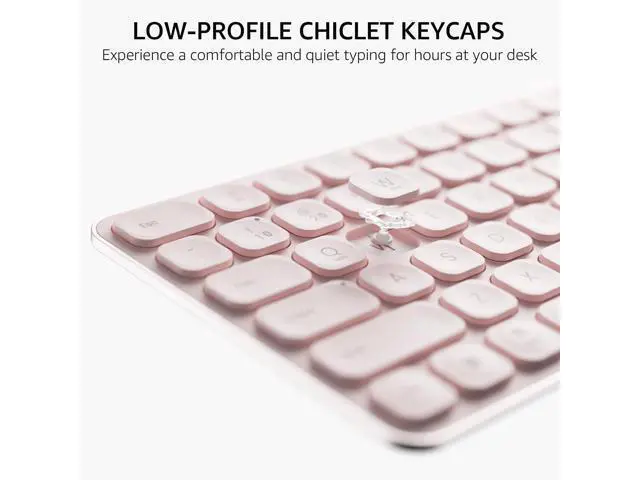 Alt view image 4 of 5 - Rapoo Multi-Device Keyboard and Mouse Combo, 2.4GHz/Bluetooth 5.0/4.0 Wireless Keyboard & Mouse Set for Windows/Mac/Linux/Chrome, Support 4 Devices, Low-Profile Silent Click, Battery Powered, P