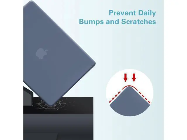 Alt view image 3 of 5 - Funut for MacBook Air 13 inch Case 2022 2021 2020 2019 2018 Release M1 A2337/A2179/A1932, MacBook Air 2020 Case, Plastic Hard Shell Cover & Keyboard Cover for Mac Air 13.3 inch, Purple