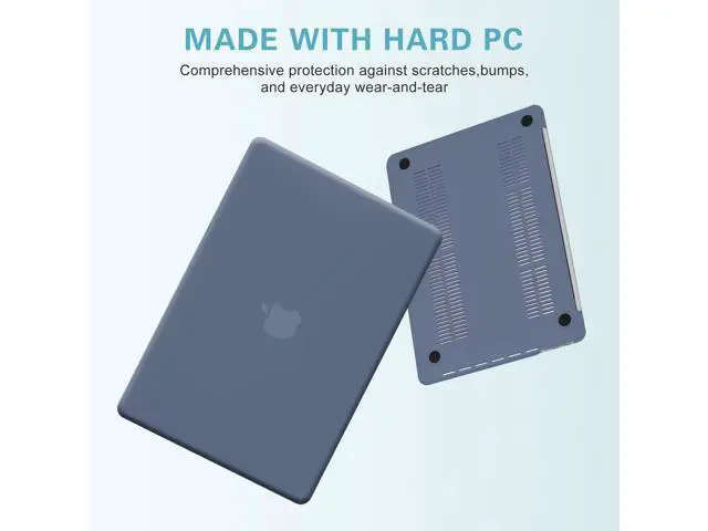 Alt view image 4 of 5 - Funut for MacBook Air 13 inch Case 2022 2021 2020 2019 2018 Release M1 A2337/A2179/A1932, MacBook Air 2020 Case, Plastic Hard Shell Cover & Keyboard Cover for Mac Air 13.3 inch, Purple