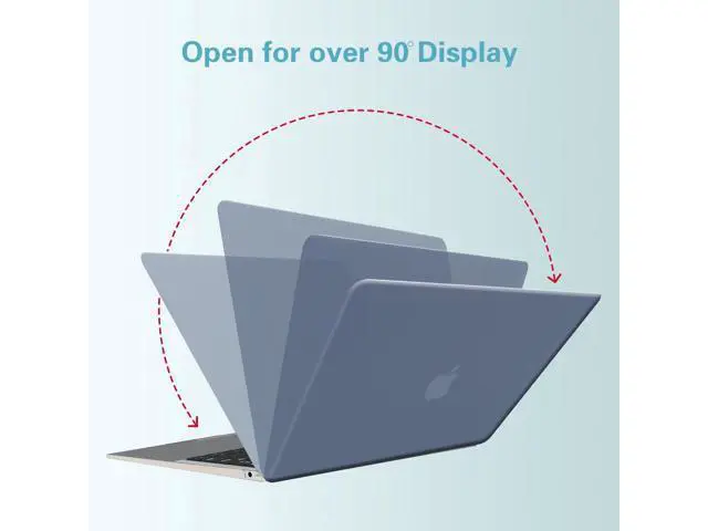 Alt view image 5 of 5 - Funut for MacBook Air 13 inch Case 2022 2021 2020 2019 2018 Release M1 A2337/A2179/A1932, MacBook Air 2020 Case, Plastic Hard Shell Cover & Keyboard Cover for Mac Air 13.3 inch, Purple