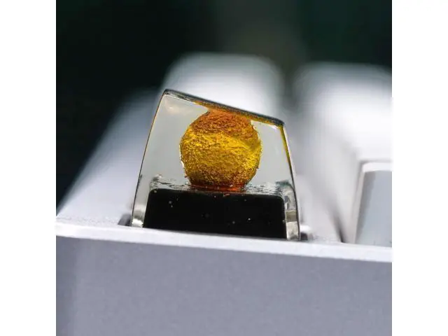 Alt view image 3 of 5 - Venus Planet Artisan Keycap R1 SA Profile Custom Solar System Planets Keycaps 1U ESC Handmade Resin Gaming Galaxy Key Cap Cherry MX Switch Compatible Mechanical Keyboard Space Lover Gift