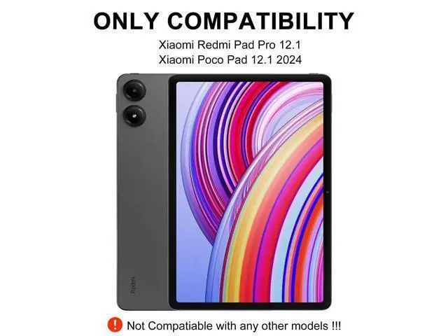 Alt view image 2 of 5 - IVEOPPE for Redmi Pad Pro Keyboard with Case for Xiaomi Redmi Pad Pro 12.1 inch 2024/Xiaomi Poco Pad 12.1" PU Leather Cover Detachable Bluetooth Wireless Keyboard with Pencil Holder,Rose Gold