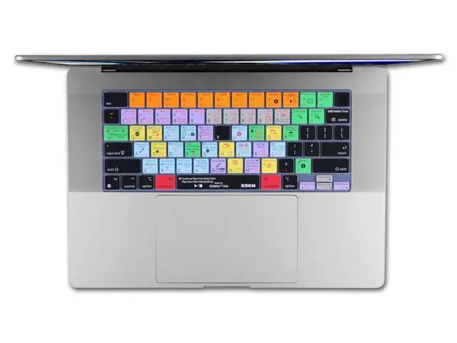 Alt view image 2 of 5 - XSKN Ableton Live Shortcuts US Version Keyboard Silicone Skin Cover Fits for Apple Since 2021 Released MacBook Air MacBook Pro 13.6 15.3 14.2 16.2 Inch with M1 M2 M3 M4 Chip and Touch ID