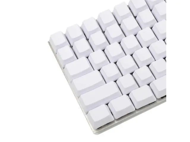 Alt view image 4 of 5 - YMDK White Black Dolch Thick PBT 84 68 64 Blank Keyset OEM Profile Keycaps for MX Mechanical Keyboard Keychron K2 K6 Keycool Tada68 YD64 (White)