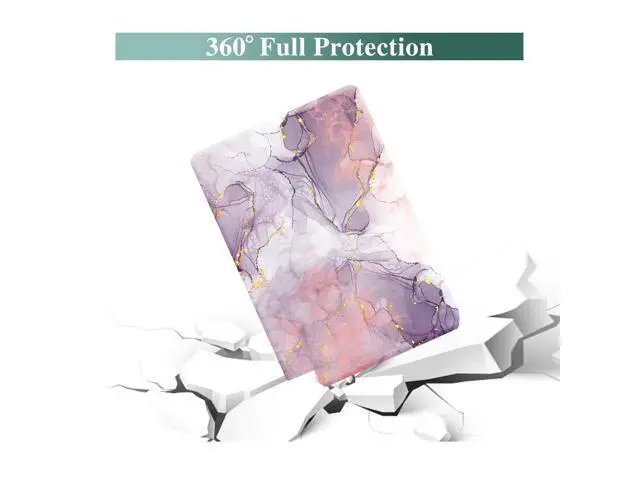 Alt view image 4 of 5 - Funut for MacBook Air 13 inch Case 2022 2021 2020 2019 2018 Release M1 A2337/A2179/A1932, MacBook Air 2020 Case, Plastic Hard Shell Cover & Keyboard Cover for Mac Air 13.3 inch, Pink Purple