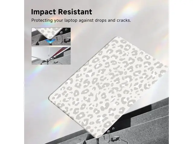 Alt view image 5 of 5 - Funut for MacBook Pro 14 inch Case 2025-2021 M4 M3 M2 M1 A3112 A3185 A3401 A2918 A2992 A2779 A2442, Plastic Hard Shell Case & Keyboard Cover for MacBook Pro 14", Leopard Print