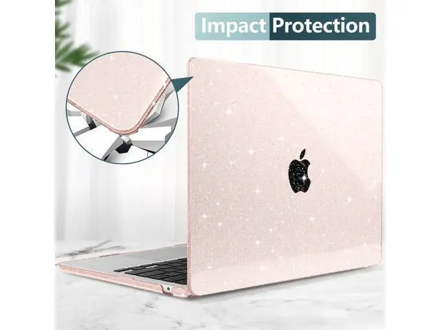 Alt view image 4 of 5 - Batianda Compatible with M4 Chip MacBook Air 13 inch Case 2025 2024 2022 Model A3240 A3113 M3 A2681 M2 Crystal Clear Bling Plastic Protective Hard Shell Case Soft TPU Keyboard Cover, Starlight