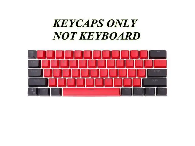 Alt view image 2 of 5 - GTSP 61 Red Keycaps 60 Percent Keycap Set PBT OEM Ducky Keycap with Key Puller Fit for Cherry MX switches Mechanical Gaming Keyboard (Milan A