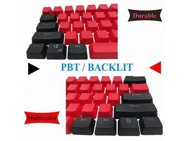 Alt view image 3 of 5 - GTSP 61 Red Keycaps 60 Percent Keycap Set PBT OEM Ducky Keycap with Key Puller Fit for Cherry MX switches Mechanical Gaming Keyboard (Milan A