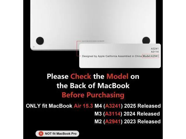 Alt view image 2 of 5 - MEEgoodo Glitter Case for M4/M3/M2 MacBook Air 15 inch Case 2025 2024 2023, Fit Model (A3241/A3114/A2941), Laptop Shell with Keyboard Cover&Camera Cover&OTG Adapter& Screen Protector, Glitter Pink