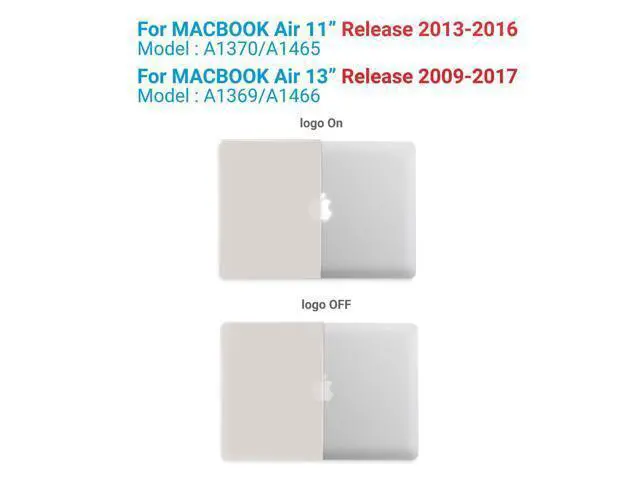 Alt view image 3 of 5 - IBENZER Compatible with MacBook Air 11 Inch Case Model A1370 A1465, Soft Touch Plastic Hard Shell Case Bundle with Keyboard Cover & Screen Protector for Mac Air 11, Rocky Gray, A11RKGY+2