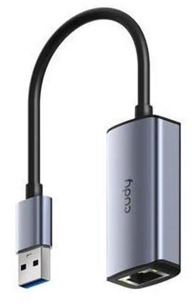 Main image of Cudy USB-A to 2.5 Gbps Ethernet Adapter, USB 3.0 Network Adapter, Aluminum RJ45 LAN Internet Adapter Driver Free, Compatible with Switch, MacBook,TV Box, XPS, Steam Dec, UE25A