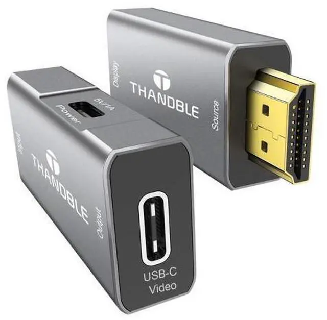 Main image of THANDBLE HDMI to USB C Adapter 4K60Hz, Unidirectional HDMI Male to USB C Female for Portable Monitor, AR Glasses XREAL One/Air 2 Pro/VITURE Pro/Rokid, PS4/5, Xbox, Switch, ROG Ally, Steam Deck-1Pack
