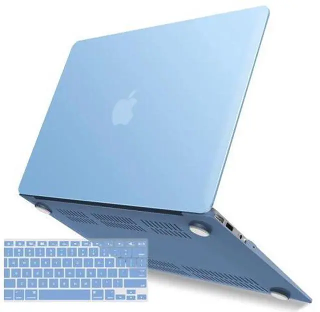 Main image of IBENZER Compatible with Old Version MacBook Air 13 Inch Case (2010-2017 Release). Models: A1466 / A1369, Plastic Hard Shell Case with Keyboard Cover for Mac Air 13, Airy Blue, A13ARBL+1A