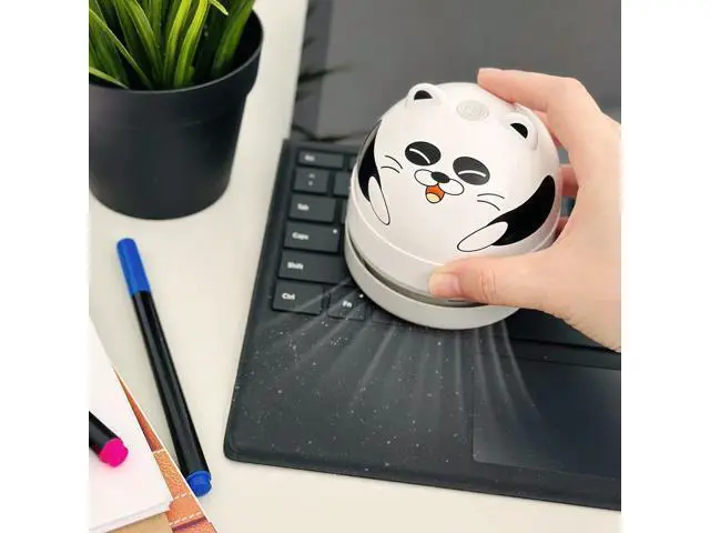 Alt view image 5 of 5 - allydrew Mini Portable USB Desktop Vacuum, Panda
