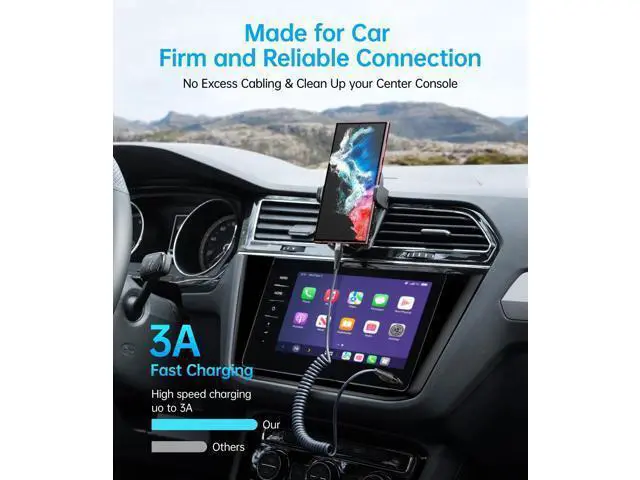 Alt view image 2 of 5 - USB C to C Cable for Car 3FT&5FT, Coiled USB C Fast Charging Cable for iPhone 16 Short USB Type C Cable for iPhone 17/16/15/Pro Max/Plus/Samsung Galaxy S23, Compatible All Type C Devices-Black