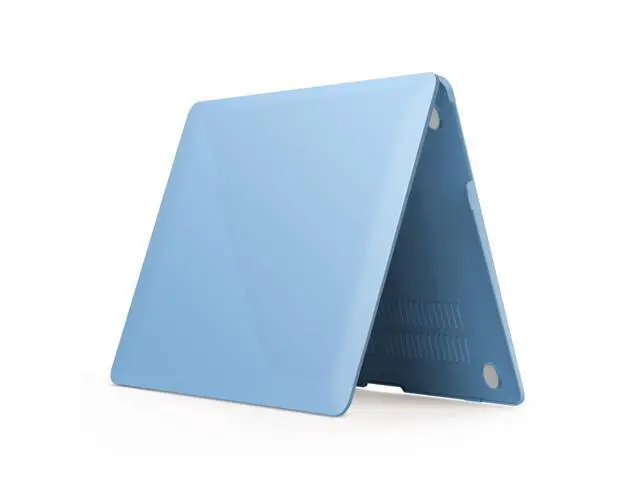 Alt view image 5 of 5 - IBENZER Compatible with Old Version MacBook Air 13 Inch Case (2010-2017 Release). Models: A1466 / A1369, Plastic Hard Shell Case with Keyboard Cover for Mac Air 13, Airy Blue, A13ARBL+1A