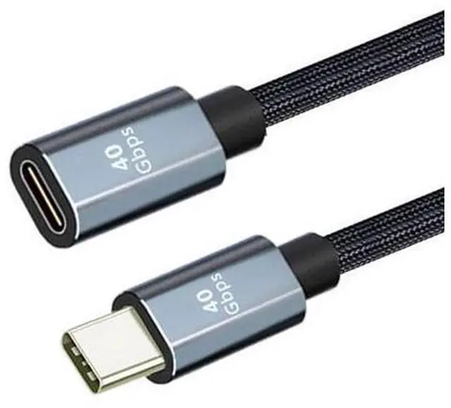 Main image of CY Cable USB4 Extension Cable Male to Female 40Gbps USB4.0 with 100W Charging and 8K@60Hz Compatible with iPhone 15 Laptop Thunderbolt3/4 (80cm)