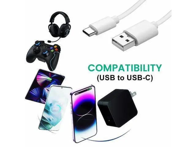 Alt view image 2 of 5 - weishan 20-Pack Bulk USB C Charger Cable - Multipack Type-C Charging Cords, USB 2.0 for Phones and Tablets, 3.3ft White