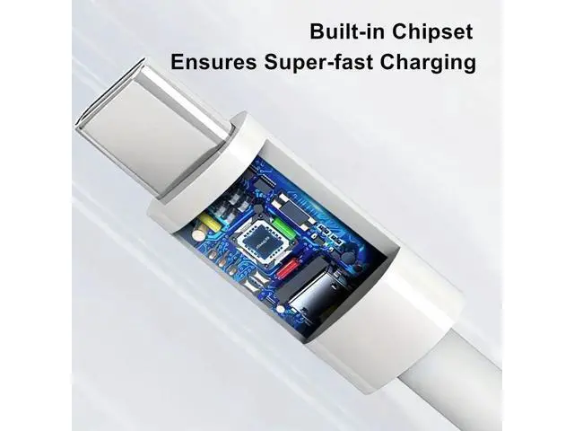 Alt view image 3 of 5 - weishan 20-Pack Bulk USB C Charger Cable - Multipack Type-C Charging Cords, USB 2.0 for Phones and Tablets, 3.3ft White