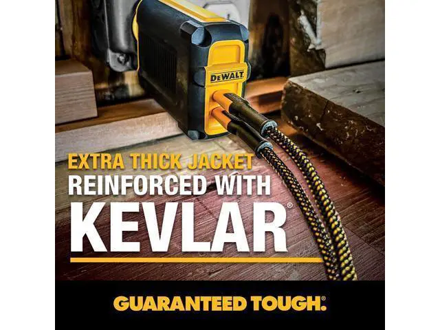 Alt view image 4 of 5 - DEWALT Heavy Duty 100W USB C Cable, Jobsite 100 Watt USB C Cable, High Speed Type-C to Type-C, Fast Charge PD USBC Fast Charging Cord for iPhone 17/16/15 Plus Pro Max MacBook iPad Samsung Galaxy, 4 ft