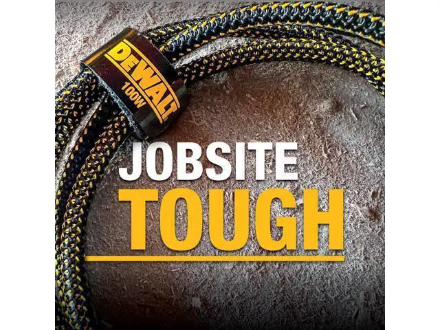 Alt view image 3 of 5 - DEWALT Heavy Duty 100W USB C Cable, Jobsite 100 Watt USB C Cable, High Speed Type-C to Type-C, Fast Charge PD USBC Fast Charging Cord for iPhone 17/16/15 Plus Pro Max MacBook iPad Samsung Galaxy, 4 ft