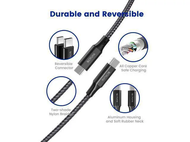 Alt view image 5 of 5 - 2-Pack Extra Long iPhone 16 17 Charger Cable 20Ft, 20Feet USB C to C Cable Fast Charging Nylon Braided iPhone 16 17 USB C Charger Cord for iPhone 16,17 Air,16/17 Pro,16/17 Pro Max/iPad Pro/Air/Min6