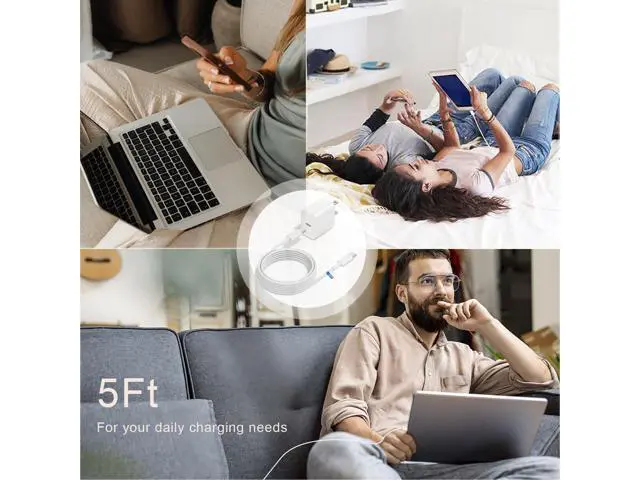 Alt view image 5 of 5 - 20W Fast USB C Speaker Charger Cord Fit for Sonos Roam & Roam 2 Bluetooth Speakers Charging Power Cord(5Ft)