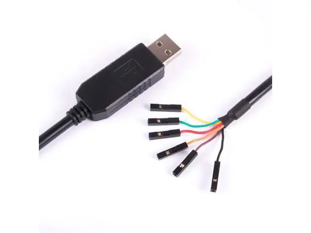 Alt view image 4 of 5 - Suamdoen USB to TTL UART Serial 5V 3.3V Adapter Converter Cable 4 Pin 0.1 inch Pitch Female Socket TTL-232r-RPI Debug Cable with FT232RL Chip (Logic 3.3v Level)