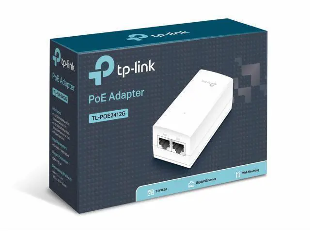Alt view image 4 of 4 - TP-LINK TL-POE2412G 24V Passive PoE Adapter