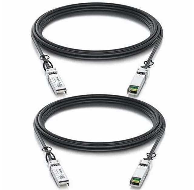 Main image of 2-Pack 0.5m/1.64ft 10G Direct Attach Copper Cable, SFP+ Passive Twinax DAC Cable for Cisco SFP-H10GB-CU50CM, Ubiquiti, Arista, D-Link, Intel, Meraki, Mikrotik, Netgear etc.