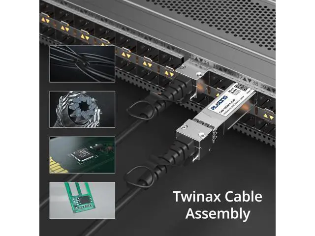 Alt view image 4 of 5 - 2-Pack 0.5m/1.64ft 10G Direct Attach Copper Cable, SFP+ Passive Twinax DAC Cable for Cisco SFP-H10GB-CU50CM, Ubiquiti, Arista, D-Link, Intel, Meraki, Mikrotik, Netgear etc.
